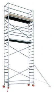 Échafaudage roulant 75 x 250 hauteur travail 10,2 m - Ladder-Steiger